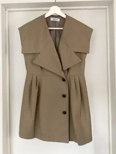 regleam BIG COLAR GILLET ビックカラージレ　ブラウン　M ビッグカラージレ｜BIG COLLAR GILETの通販｜regleam
