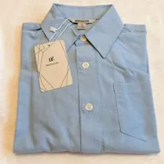 ボーイズ 子供 長袖 シャツ キッズ 学校 制服 トップス ブルー 3点