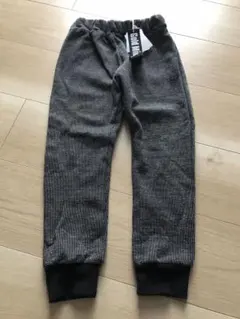 新品！裏起毛！ストライプ柄！ストレートパンツ　男の子110