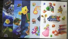 セブンイレブン スーパーマリオギャラクシー A4クリアファイル 全5種セット