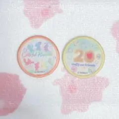 ディズニーシー　ダッフィー　20周年　カラフルハピネス　ワッペン　ロゴ