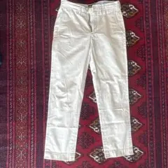 ホワイト スリムフィット チノパン