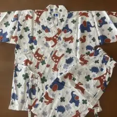 キッズ 動物柄 甚平 浴衣