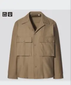 ジャージーシャツジャケット UNIQLO U メンズ 秋冬
