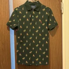 ポロ バイラルフローレン ポニー グリーン ポロシャツ M