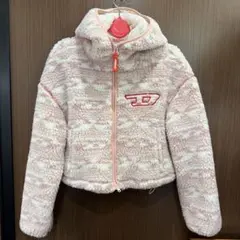 超美品DIESEL 2022年秋冬ランウェイ フリースジャケット ピンク