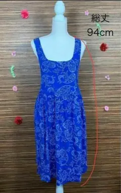 ANAP アナップ️ ワンピース フリーサイズ 花柄 青 ブルーのサムネイル