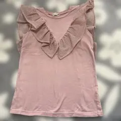 ブランシェス　フリル付きノースリーブTシャツ　branshes 150のサムネイル