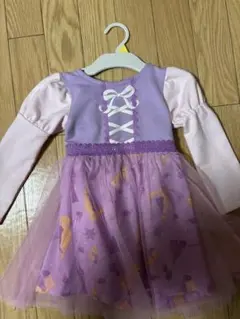 ラプンツェル 長袖 ワンピース 90cm ディズニーのサムネイル