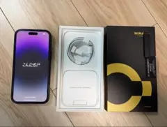 iPhone14 ProMax 256GB ディープパープル　保護フィルム付き