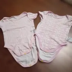 ピンクのロンパース 70cm 2枚セット