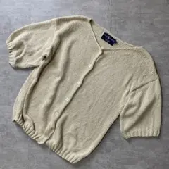 Ralph Lauren 半袖 ニット カーディガン ベージュ Mのサムネイル