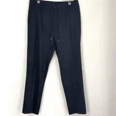 ヒューゴボス　ストライプ リラックスパンツ ウェストゴム　メンズ　50 美品　黒