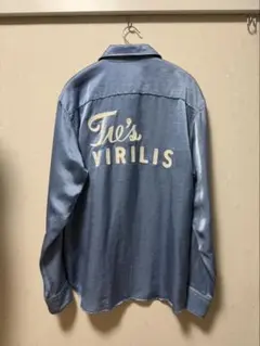 TOGA VIRILIS 刺繍シャツ ライトブルー サイズ44のサムネイル