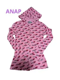 ANAP ピンク 総柄 ジップアップパーカーのサムネイル