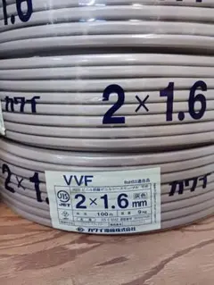 VVFケーブル 2×1.6mm 100m 600V 富士電線 No.A329 - メルカリ