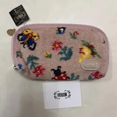 FEILER 花柄ポーチ ピンク系のサムネイル