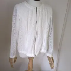 オフホワイトレースジャケット