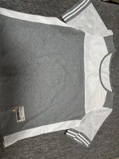 Tシャツ レディース サイズM グレー/ホワイト 半袖Tシャツ