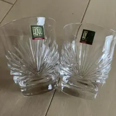 CRYSTAL HOYA カットグラス 2個セット