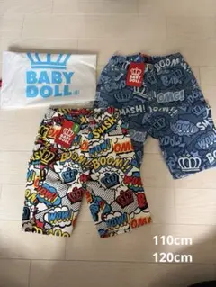 BABY DOLL コミック風半ズボン2点セット