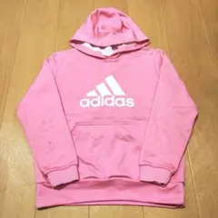 adidas＊パーカー ピンク 160cm