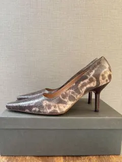 GUCCI グッチ　パイソンレザー　パンプス　ヴィンテージ　vintage