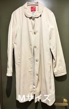 ベージュ Aラインコート　アースミュージックアンドエコロジー　ベージュ　アウター