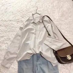 GALERIE VIE ストライプシャツ コットン ベージュ36 日本製