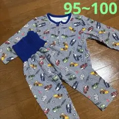 子供 パジャマ 上下セット はたらくくるま 車 男の子 95 100 はらまき