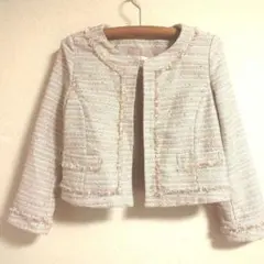 Ropé Picnic ピンクベージュツイードジャケットM美品