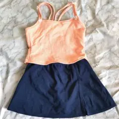 ☆新品未使用☆ 訳ありセパレート水着スカート付き 130