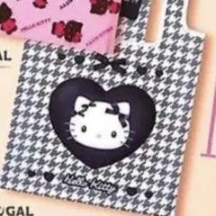 HELLOKITTY エコバッグ モノトーンGAL ハロー キティ ガチャ⑤