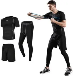メンズ コンプレッションウェア セット トレーニングウェア 3点セット
