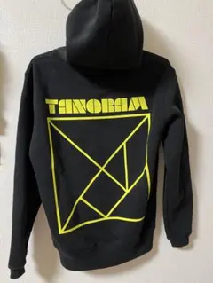 TANGRAM LINE PUZZLE HOODIE BLACK