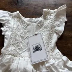 【新品タグ付】Only Little Once レース ワンピース 80 白