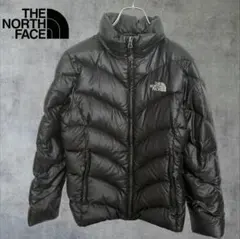 【美品】ノースフェイス ダウン 700フィル ブラック レディースM　刺繍