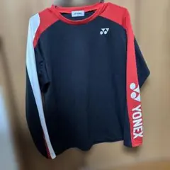 YONEX 長袖Tシャツ 黒/赤/白　M
