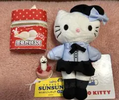 B【3点セット】ハローキティ マスコット、スンスン、雪見だいふく