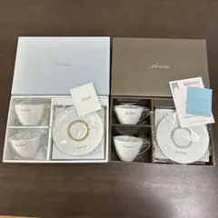 ノリタケ　レクサスコーヒー ペアカップ　2箱　【シルバーとゴールド】