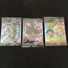 ドラゴンボール超戦士シールウエハース　3枚　ザマス　一星龍　クリリン