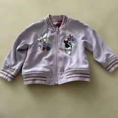 アナスイミニ ジャンパー リバーシブル 刺繍 ネコ 花柄 サイズ70