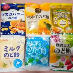 マヌカハニーのど飴 果実のど飴ミルクのど飴ハーブのど飴ゆずのど飴６袋詰め合わせ