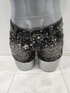 y2k ギャル フェアリーグランジ ラメ ギラギラ ダメージ ショーパン