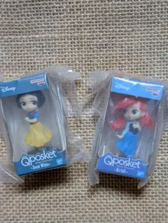 ディズニーキャラクターズ　Qposketミニチュアコレクション４　２点まとめ売り