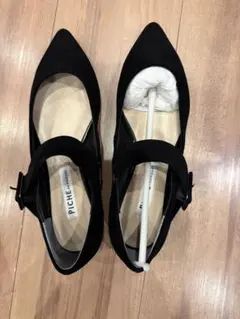 PICHE ABAHOUSE ブラック フラットシューズ　スウェード　美品