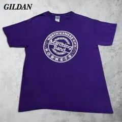 ギルダン Tシャツ L 紫 パープル マーチングバンド 企業物 古着 輸入 半袖