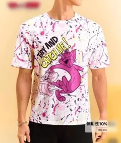Tom and Jerry ペイント柄 Tシャツのサムネイル