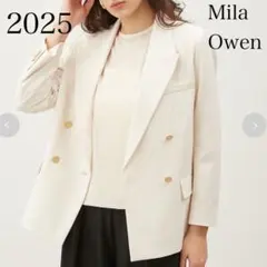 新品未使用品♪ 25SS ミラオーウェン 金釦ダブルブレストコンパクトジャケット