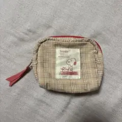 スヌーピー ポケットティッシュ入れ付きポーチ